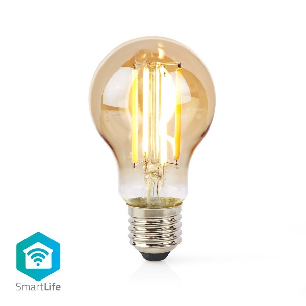 SmartLife LED Filament Lampe | Wi-Fi | E27 | 806 lm | 7 W | Warmweiss | 1800 - 3000 K | Glas | Andro