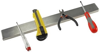 Magnetleiste 410x40x15mm - Tragkraft für 15Kg, Edelstahl Front