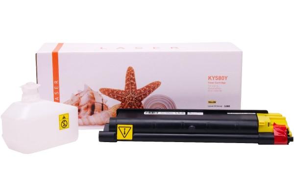 Kyocera 1T02KTANL0 / TK580Y kompatibel, Tonerkartusche gelb, 3.000 Seiten