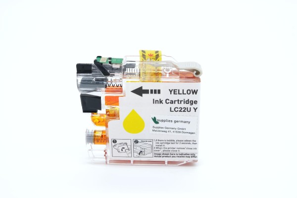 LC22UY alternativ Tinte yellow Brother / LC22UY / 15,4ml