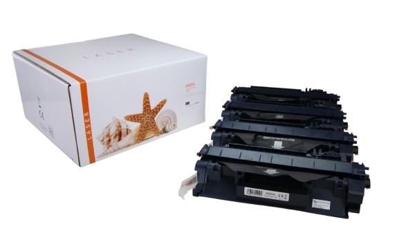 4er Set CE505A alternativ Toner black HP / CE505A / 4x2.300 Seiten