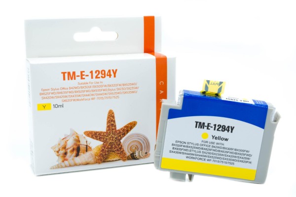 T1294 alternativ Tinte yellow / C13T12944010 / 10ml