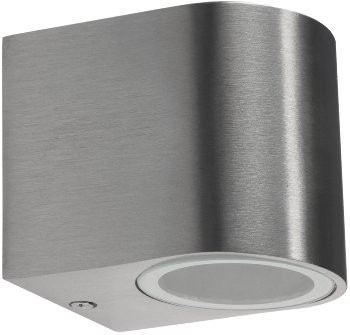 Außen-Wandleuchte "CTW-1" - für 1x GU10, IP44, Edelstahl poliert