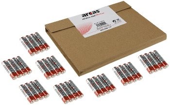 Micro-Batterien ARCAS Alkaline - Typ AAA/LR03, 1,5V, 36er Flat-Pack