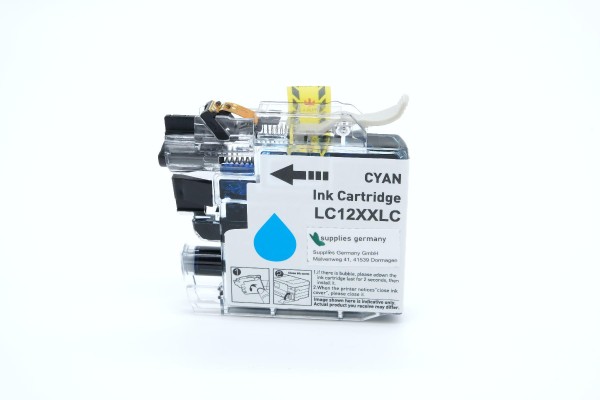LC12XXLC alternativ Tinte cyan Brother / LC12EC / 1.200 Seiten