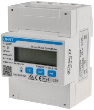 Drehstromzähler / Smartmeter DTSU666 - MID geeicht 3-phasig 80A, 230/400V, 4TE