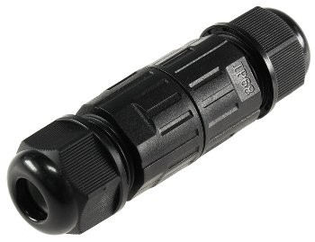 Kabelverbinder 3-polig, IP68, 450V/24A - Schraubanschluss, für Kabel Ø 6-11mm