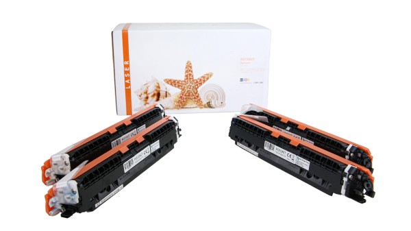 CE310KIT alternativ Toner Rainbowkit HP / CE310A / BK1.200 / CMY1.000 Seiten
