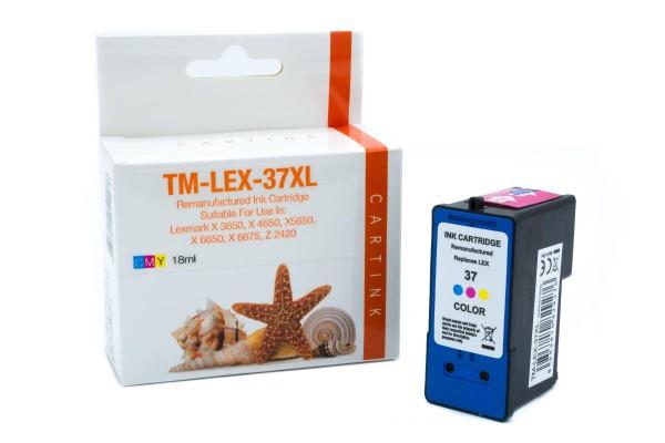 Lexmark 18C2180E / LEX37XL kompatibel, Refill-Patrone mehrfarbig, 18ml