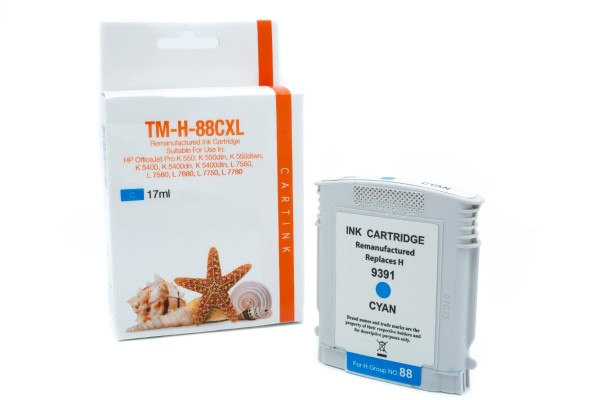 88CXL Refill Tinte cyan HP / C9391A / 17ml