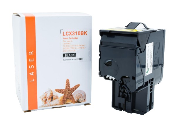 CX310BK alternativ Toner black Lexmark / 80C2SKO / 2.500 Seiten