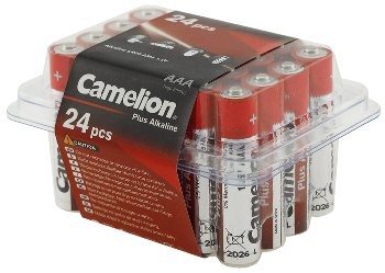 Micro-Batterien CAMELION AlkalinePlus - Typ AAA/LR03, 1,5V, 24er Haushaltsbox