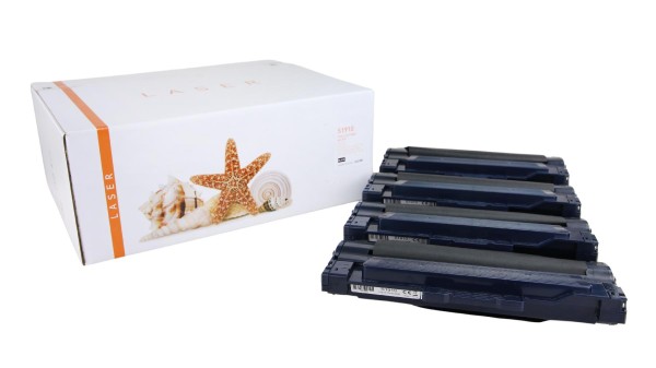 4er Set ML1910 alternativ Toner black Samsu / MLTD1052L / 4x2.500 Seiten