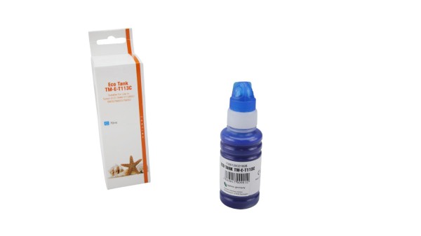 T113C Eco Tank Nachfüllflasche cyan Epson / C13T06B240 / 70ml