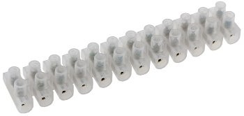 Lüsterklemmen für 2,5-4,0mm², 12 Klemmen - Messingeinsatz, transparent