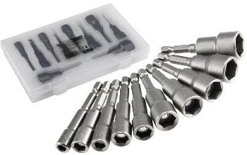 Bitsatz Steckschlüssel MAGNETIC 10-tlg. - 6, 7, 8, 9, 10, 11, 12, 13, 14, 15mm