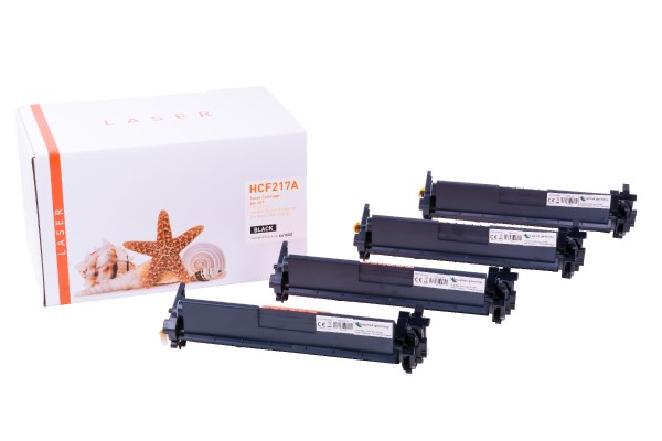 4er Set CF217A alternativ Toner black HP / CF217A / 4x1.600 Seiten