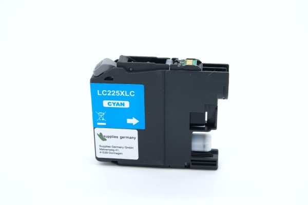 LC225XLC alternativ Tinte cyan Brother / LC225XLC / 11ml