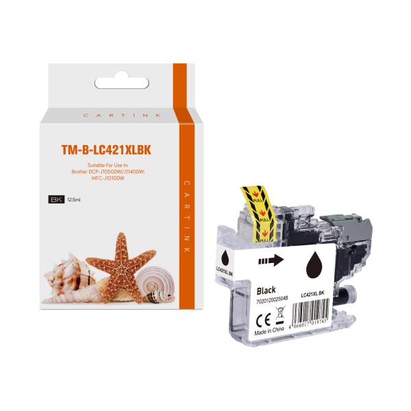 LC421XLBK alternativ (Pigment) Tinte black Brother / LC421XLBK / 12,5ml