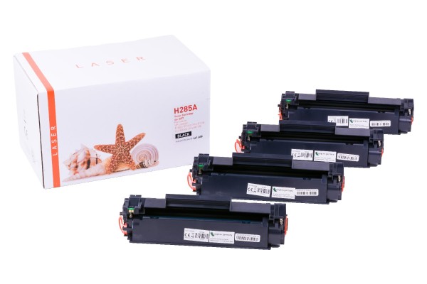 4er Set CE285A alternativ Toner black HP / CE285 / 4x1.600 Seiten