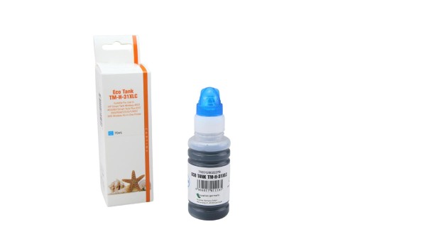 31C Eco Tank Nachfüllflasche cyan HP / 1VU26A / 70ml