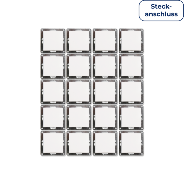 Wechselschalter McPower ''Flair'', 250V~/10A, UP, Steckanschluss, weiß, 20er-Pack